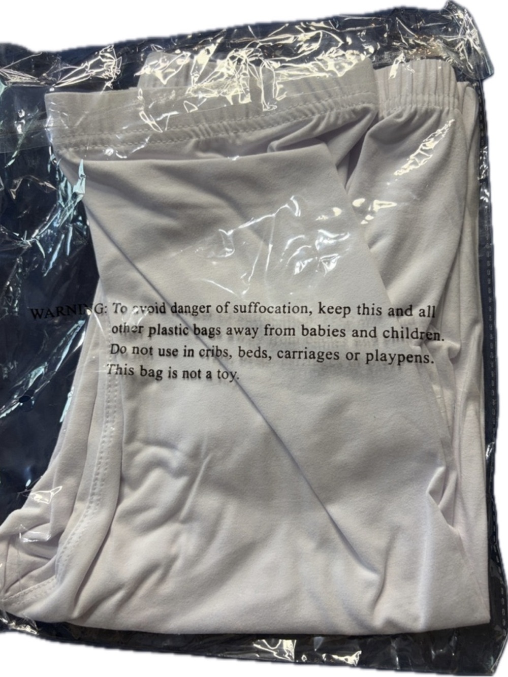 BNWT Brand New In Package White Basic Leggings